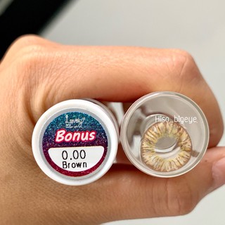 Bonus brown พร้อมส่งสายตาปกติ (lovelylens)