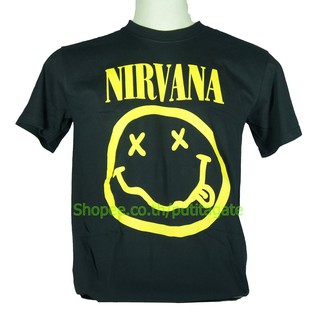 เสื้อวง Nirvana เสื้อไซส์ยุโรป เนอร์วานา PTA107 เสื้อวงร็อค เมทัล สากล