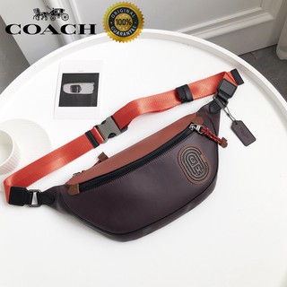 🎄พร้อมส่ง🌟Coach ใหม่ กระเป๋าคาดเอวผู้ชาย กระเป๋าคาดอก แฟชั่นอินเทรนด์ กีฬา ส่วนลดต่ำสุด 78947 ในสต็อก