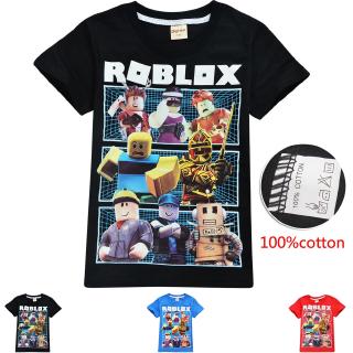 roblox เสื้อยืดแขนสั้นสําหรับเด็ก