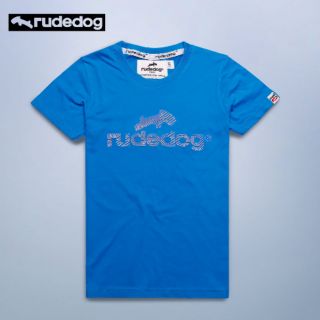 Rudedog เสื้อยืดชาย/หญิง รุ่น Logo18 สีฟ้า (ราคาต่อตัว)