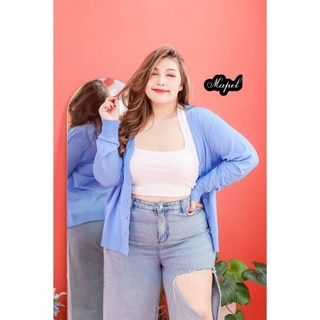 เสื้อคลุมไหมพรม ไซส์ใหญ่ อกฟรี54"++ Plussize ร้านเราผ้านิ่มมากก งานสาวอวบเฉพาะ อก36-54นิ้ว