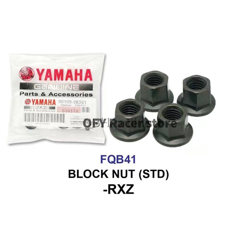 RXZ BLOCK NUT (ยามะฮา) 4 ชิ้น / RXZ CYLINDER BLOCK BOLT NUT SET NUT BLOCK - RXZ
