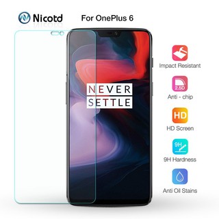 Oneplus 6 กระจกนิรภัยกันรอยหน้าจอใส