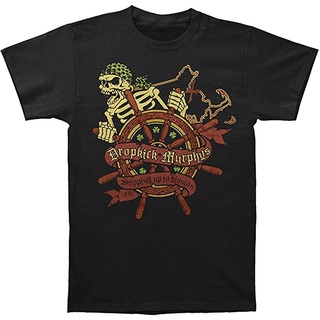 เสื้อยืด พิมพ์ลาย Rockabilia Dropkick Murphys Up to Boston สีดํา สําหรับผู้ชาย