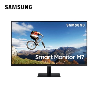 SAMSUNG SMART MONITOR M7 32 : LS32AM700UEXXT จอภาพอัจฉริยะพร้อมการเชื่อมต่อมือถือ การเข้าถึงระยะไกล ความละเอียดระดับ UHD รับประกัน 3 ปี