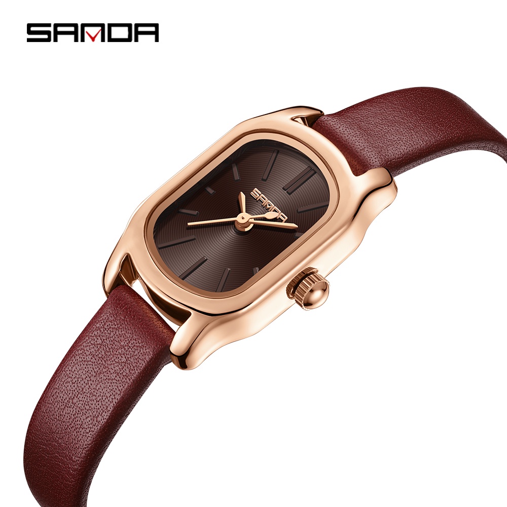 Sanda นาฬิกาข้อมือควอทซ์ลําลอง กันน้ํา แฟชั่นสําหรับสตรี 1104-11