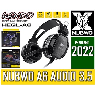 NUBWO A6 หูฟังเกมมิ่ง มีไมค์ รุ่น NO-A6 Gaming Headphone Esport เป็นหูฟังพร้อมไมโครโฟนยางใสๆงอได้ซ้ายขวา ทนต่อแรงกระแทก