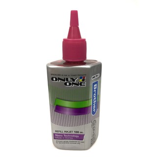 น้ำหมึกอิงค์เจ็ท ยี่ห้อ ONLY ONE Magenta สีแดง ขนาด 100 cc (Brother)