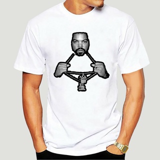 เสื้อยืดโอเวอร์ไซส์เสื้อยืดคอกลม ผ้าฝ้าย 100% พิมพ์ลาย ICE CUBE GANGSTER MUSIQUE RAP คุณภาพสูง แฟชั่นสําหรับผู้ชาย -5069