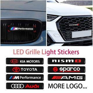 Toyota Isuzu Honda Mitsubishi Ford Mazda Nissan Suzuki โลโก้กระจังหน้ารถยนต์ LED ตราสัญลักษณ์ ไฟตกแต่ง