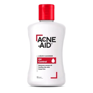 Acne-Aid Liquid Cleanser แอคเน่-เอด ลิควิด เคลนเซอร์ 50 มล. ทำความสะอาดผิวหน้าและผิวกาย สำหรับผิวมัน เป็นสิวง่าย