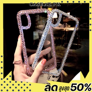 *ร้านไทย*เคสหรูหรา case Galaxy samsung s21 ultra Note20 ultra a52 iPhone 12 promax ขอบเพชร4แถว