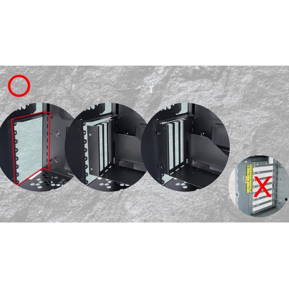 inwin ชุดโม ตั้ง การ์ดจอ Riser Vertical Graphics Card Holder Kit CM PCI ...