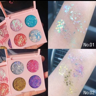 CDE Four-color sequin eyeshadow cream