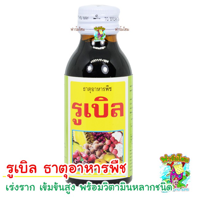 รูเบิล สารกระตุ้นเร่งราก ธาตุอาหารพืช แช่เมล็ดพันธุ์ บำรุงต้น