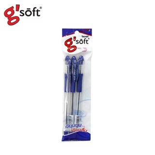 g'soft (จีซอฟท์) ปากกาลูกลื่นเจล HI-GRIP 0.38mm น้ำหมึกเข้ม เขียนลื่น รหัส HIGRIP