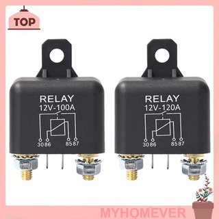 Myhome 12V 100A / 120A รีเลย์สตาร์ทรถยนต์ ป้องกันกระแสไฟฟ้าควบคุมพลังงาน