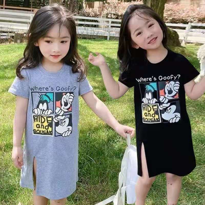 ชุดเดรสเด็กผู้หญิง ผ้าฝ้ายนิ่ม เบา ใส่สบาย CUTE สําหรับเด็กผู้หญิง อายุ 1-9 ป