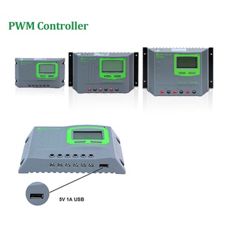 12V 24V USB LCD Intelligent 20A Panel Battery Power Manual PWM Mppt Solar Charge Controller โซล่าชาร์จคอนโทรเลอร์