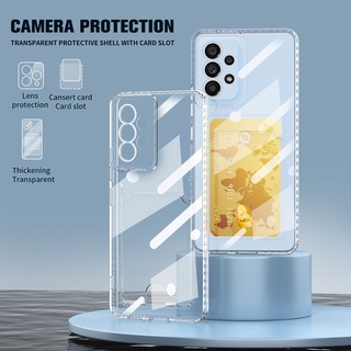 For oppo Realme 9 Pro Plus 4G 5G 9i 8i c35 Credit Card Slot Holder Transparent Shockproof Case TPU Cover