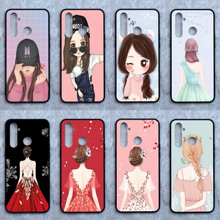 เคส Realme 5 pro ลายผู้หญิง ขอบนิ่มหลังแข็ง เคสมือถือ เคสโทรศัพท์ Case เคส TPU ขอบนิ่มหลังแข็ง ไม่ขูดตัวเครื่อง