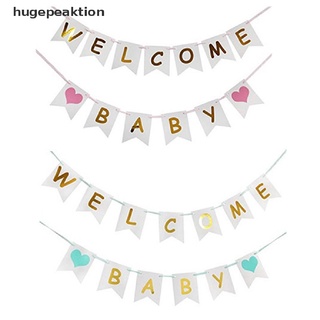 (O) ป้ายธงแบนเนอร์ Welcome Baby สําหรับงานเลี้ยงวันเกิด