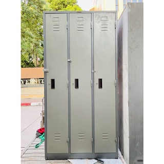 ตู้ล๊อคเกอร์ Locker ยี่ห้อ King Steel แบบ 3 ช่อง