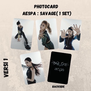 โฟโต้การ์ด aespa: SAVAGE (1 ชุด)