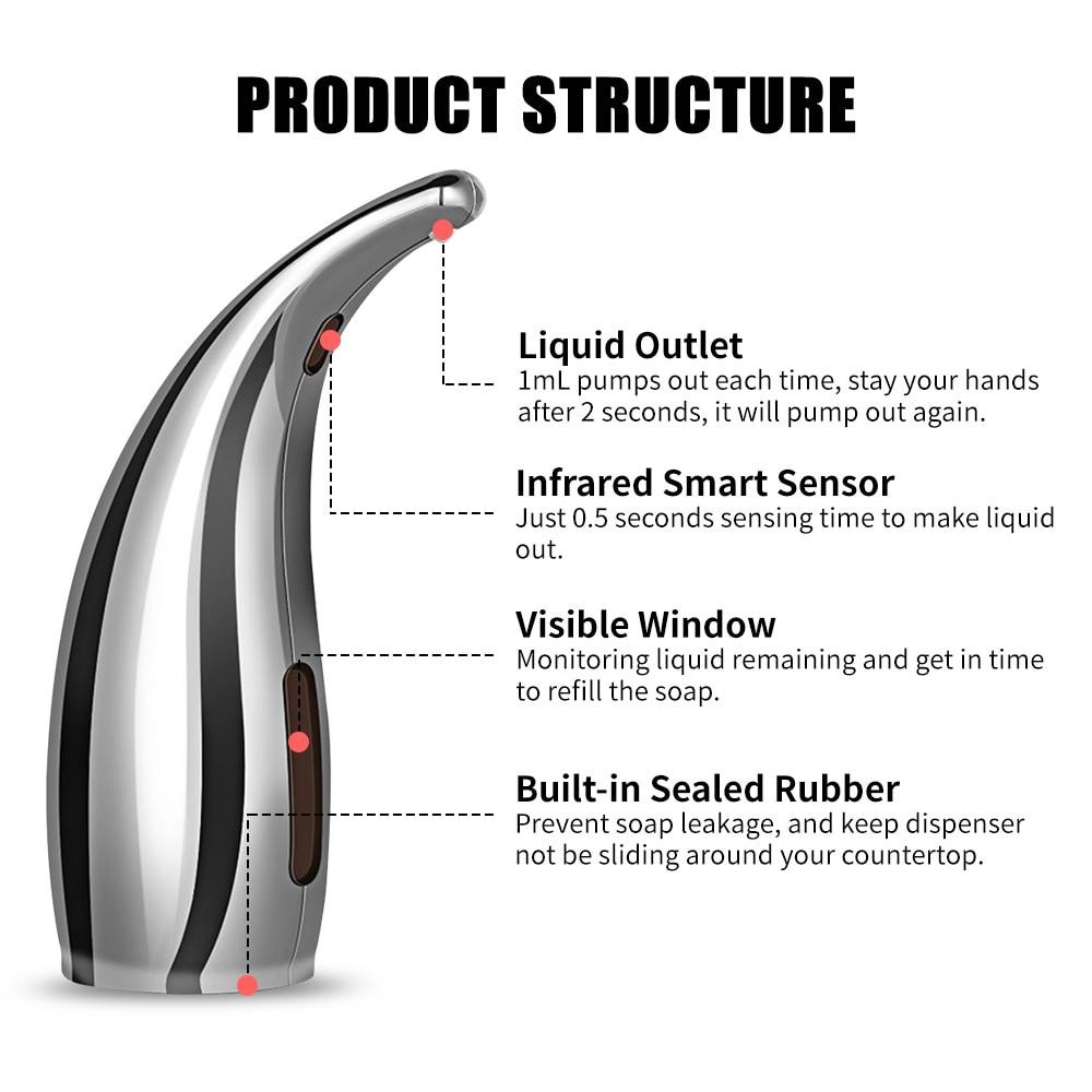 Automatic Liquid SOAP Dispenser Infrared SMART SENSOR   59ff4253c721efbfe4a4e243acc169ca