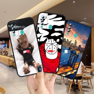 40-1 ทันสมัย เคส ITEL P37 A37 A26 A55 A56 Vision 1 2 S16 Plus Pro เคสโทรศัพท์ซิลิโคนเคลือบสีดำนุ่ม TPU ฝาครอบป้องกันกล้องใหม่