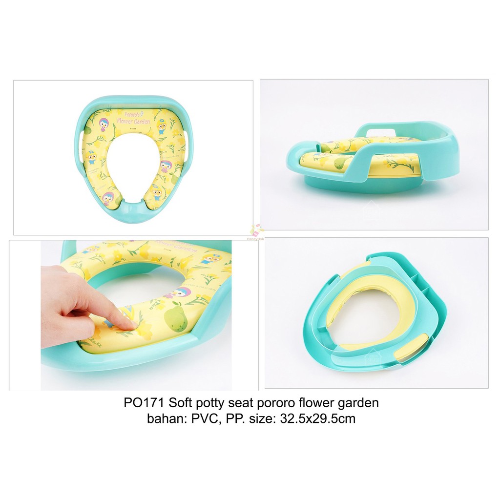 ORI KOREA SOFT POTY SEAT PORORO FLOWER GARDEN - PO171