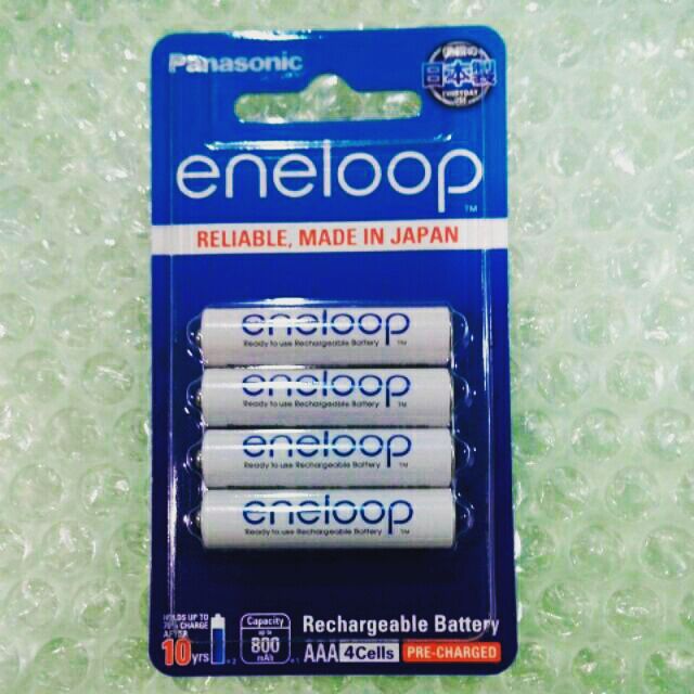 แท้ 100% ประกันศูนย์ Pack 4 ก้อน AAA 800mAh, AA 2000mAh Panasonic eneloop Original Rechargable Battery ถ่านชาร์จ