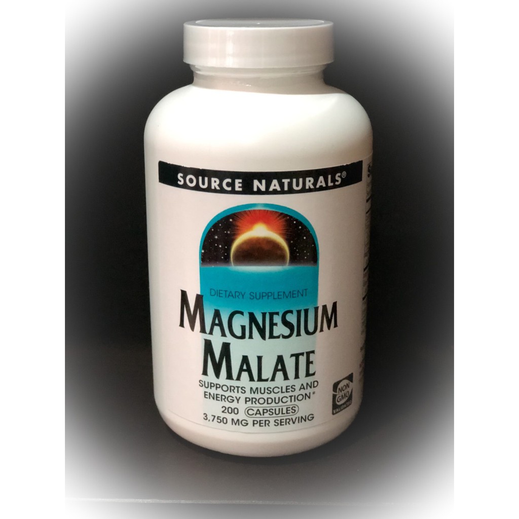 Source Naturals Magnesium Malate 3750 Mg 200 Capsules | Shopee Thailand