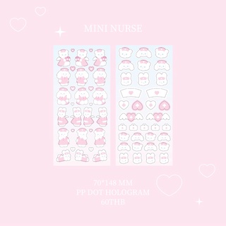 mini nurse sticker สติกเกอร์ไดคัท