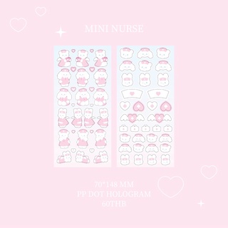 mini nurse sticker สติกเกอร์ไดคัท