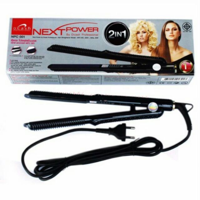 เครื่องหนีบผมและม้วน Dcash Next Power รุ่น NPC001 (2 IN 1)