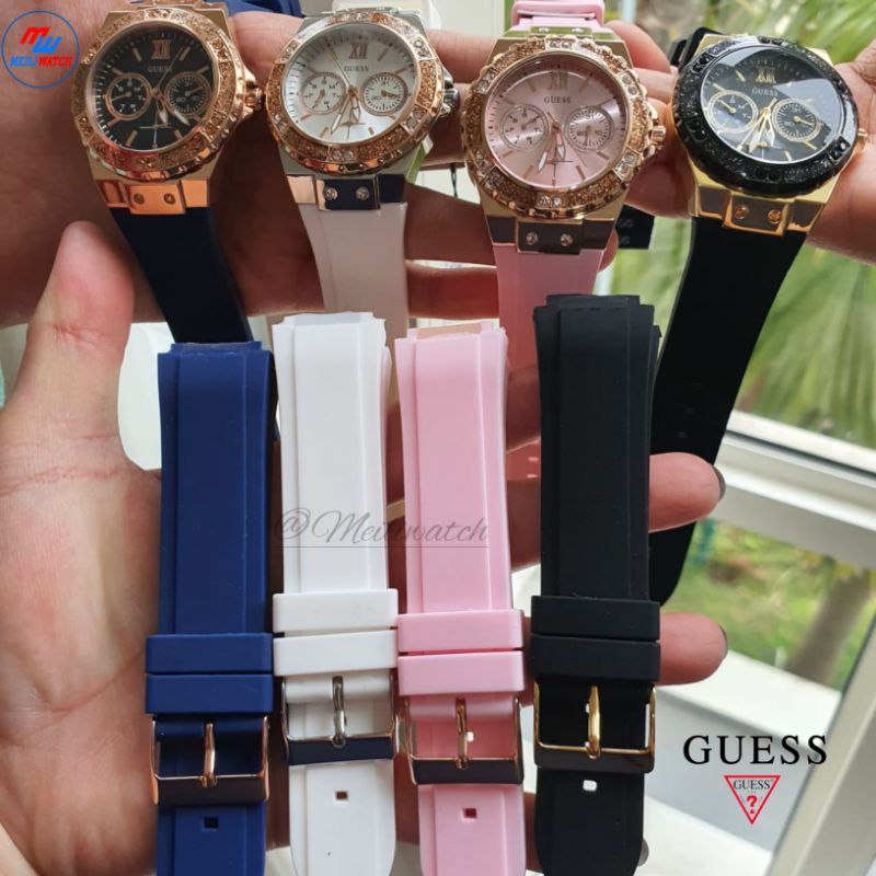 GUESS WATCH RUBBER STRAP