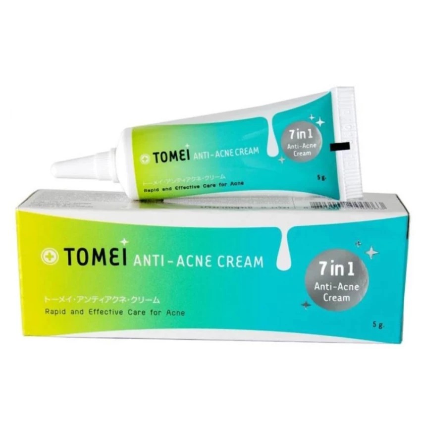 หลอด) Tomei ลดรอยแดง g. ครีมแต้มสิว 5 14164 โทเมอิ Cream แอนตี้-แอคเน่ Anti-Acne (1
