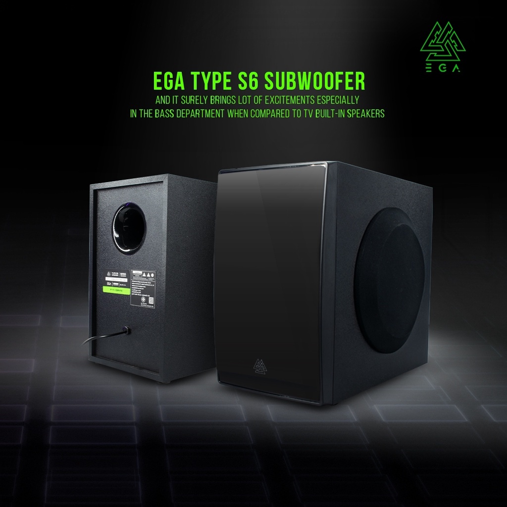 ลำโพงเกมมิ่ง Bluetooth Soundbar Speaker EGA TYPE S6 มาพร้อม Bass ...