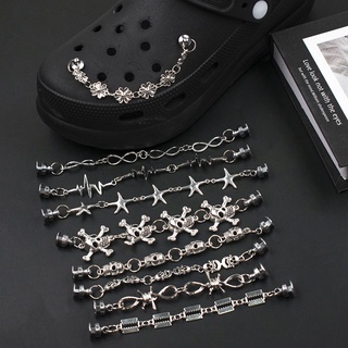 Croc Jibz Goth ชุดโซ่ จี้รูปรองเท้า DIY 1 ชิ้น