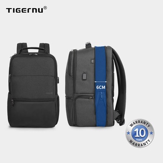 Tigernu กระเป๋าเป้สะพายหลัง ใส่แล็ปท็อป ขนาด 19 นิ้ว สีดำ 3905XL