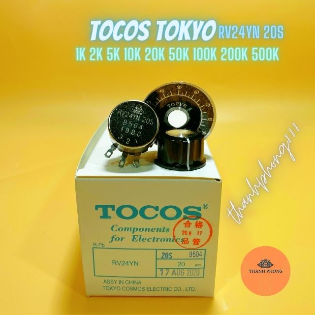 Tocos Variable Resistor Tocos RV24YN 20S Potentiometer 10k 200k