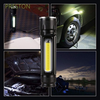 Preston ไฟฉาย LED COB T6 แม่เหล็ก ชาร์จ USB อเนกประสงค์ หลากสี