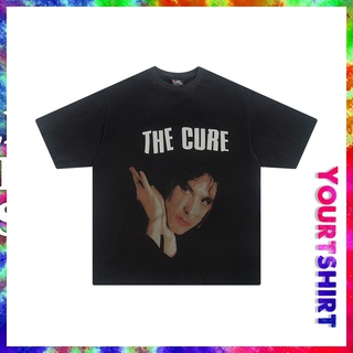 ผ้าฝ้ายแท้ คอลูกเรือเสื้อยืด พิมพ์ลายกราฟฟิค The Cure ขนาดใหญ่ สไตล์วินเทจ สําหรับผู้ชายS,4XL