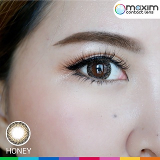 (สายตา-700) Maxim Colors 1Day Honey แม็กซิม คอนแทคเลนส์สี รายวัน แบ่งขาย