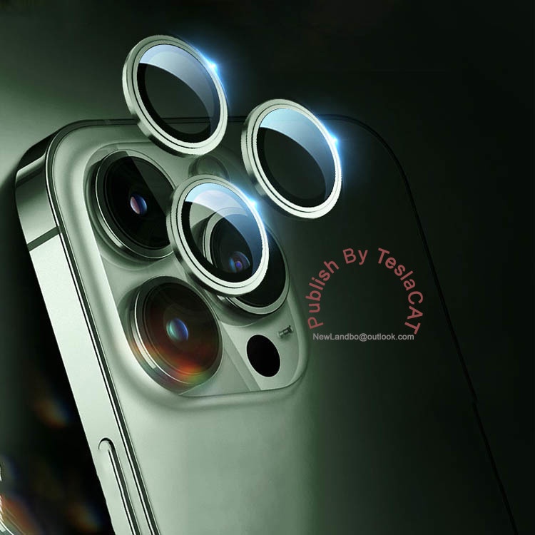 ฟิล์มกระจกนิรภัยกันรอยเลนส์กล้อง อะลูมิเนียมอัลลอย 3D สําหรับ compitable for iPhone 13 13Pro 13Promax 13Mini
