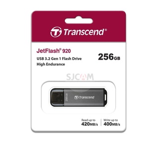 Transcend USB 3.2 Gen 1 Flash Drive 256GB Type-A(R max 420 MB/s:W max 400 MB/s) รับประกัน 5ปี -มีใบกำกับภาษี-TS256GJF920