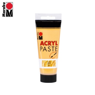 Marabu สีอะคริลิค Paste 100 ml. # 084  (สีทองเมทัลลิค)