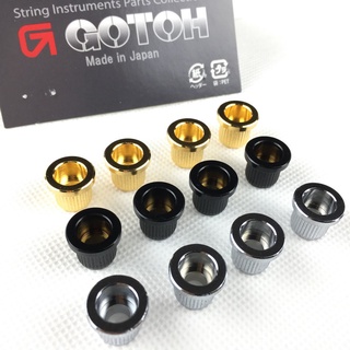 Gotoh ปลอกโลหะหุ้มสาย สําหรับเบสไฟฟ้า MADE IN JAPAN TLB-2 1 ชุด (4 ชิ้น)